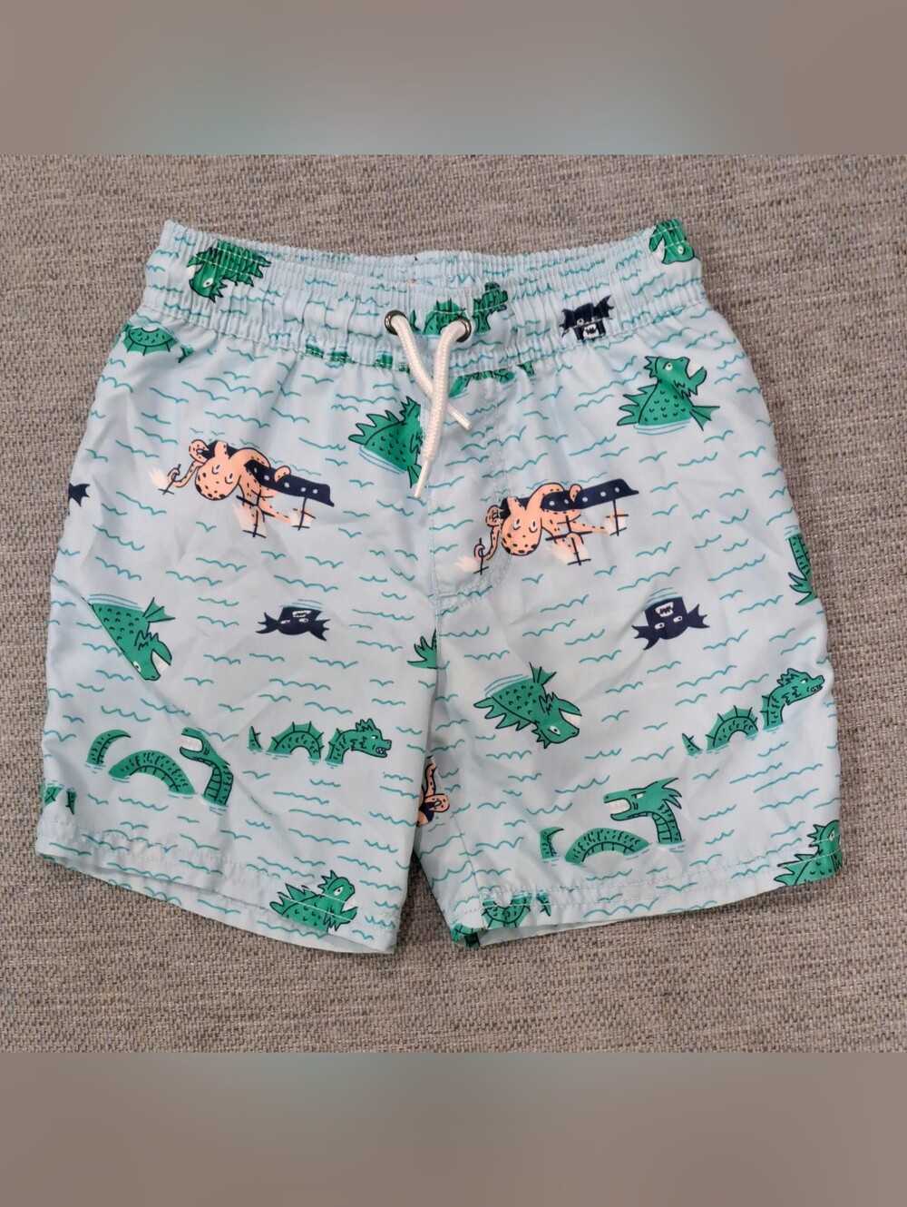 2/$10 Toddler Boy Swim Shorts 3T Carter's Blue Ocean Theme